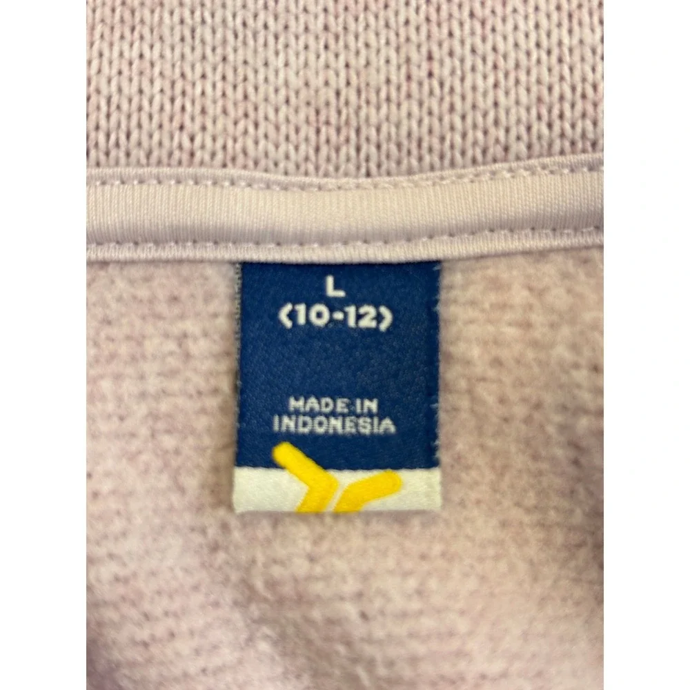 Old‎ Navy Girls Lavender Purple Quarter Zip Fleece Pullover Sweater Large 10-12